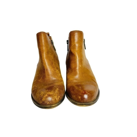 Lucky Brand Brown Leather Booty Women’s Size 7M - Picture 2 of 12